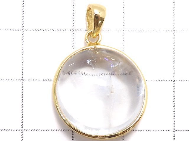 [Video][One of a kind] Iris Quartz AAA- Pendant 18KGP NO.69