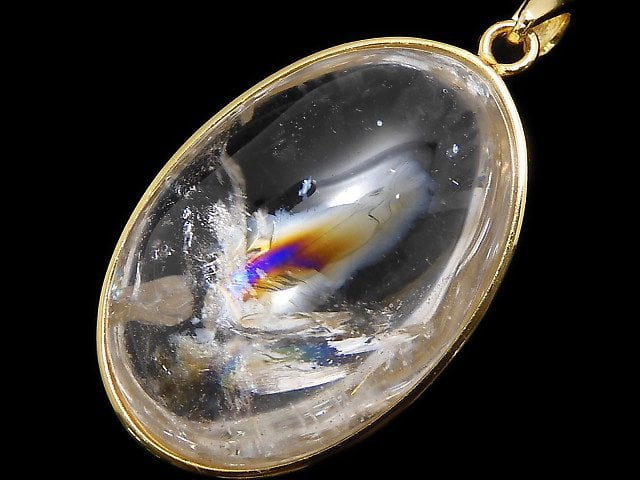 [Video][One of a kind] Iris Quartz AAA- Pendant 18KGP NO.73