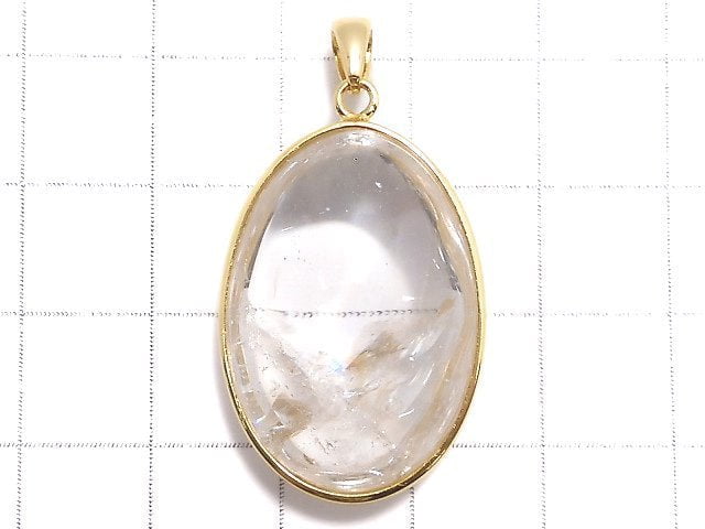 [Video][One of a kind] Iris Quartz AAA- Pendant 18KGP NO.73