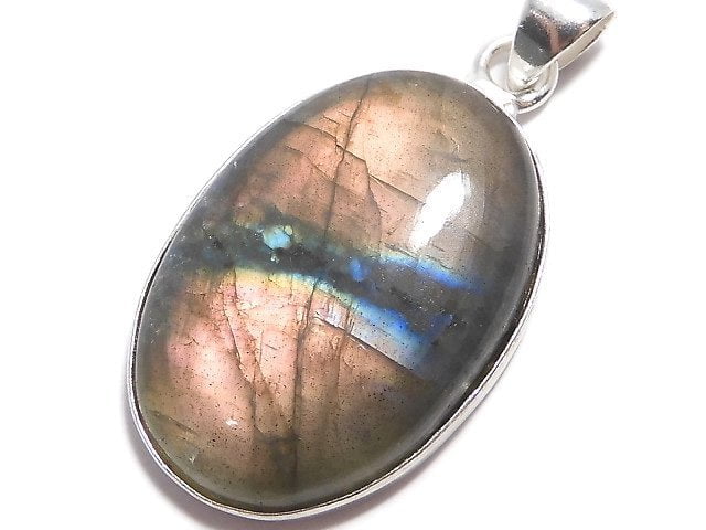 [Video][One of a kind] Labradorite AAA Pendant Silver925 NO.203