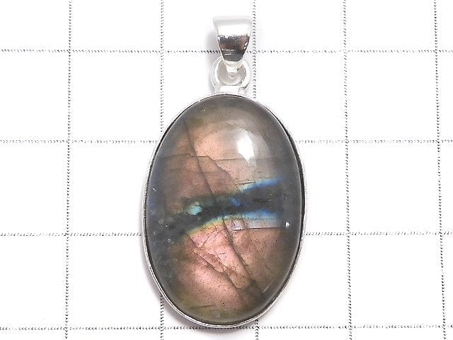 [Video][One of a kind] Labradorite AAA Pendant Silver925 NO.203