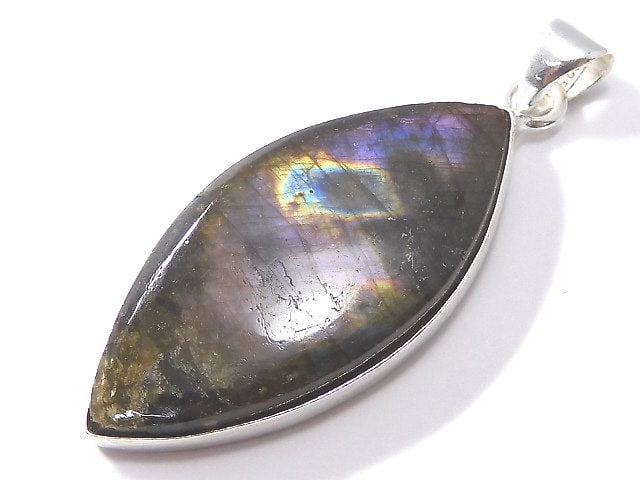 [Video][One of a kind] Labradorite AAA Pendant Silver925 NO.205