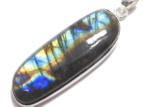 [Video][One of a kind] Labradorite AAA Pendant Silver925 NO.209