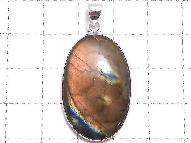 [Video][One of a kind] Labradorite AAA Pendant Silver925 NO.210