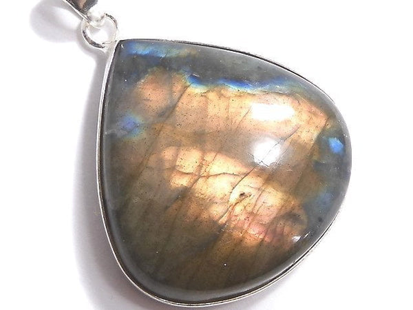 [Video][One of a kind] Labradorite AAA Pendant Silver925 NO.215