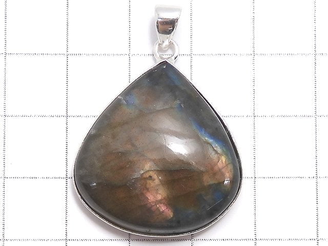 [Video][One of a kind] Labradorite AAA Pendant Silver925 NO.215