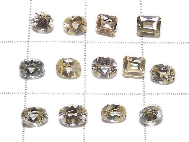 [Video][One of a kind] High Quality Yellow Zircon AAA Loose stone Faceted 13pcs Set NO.5