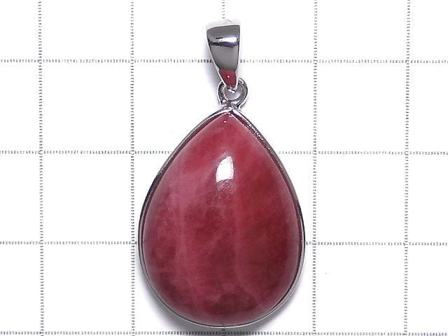 [Video][One of a kind] Rhodonite AAA Pendant Silver925 NO.23