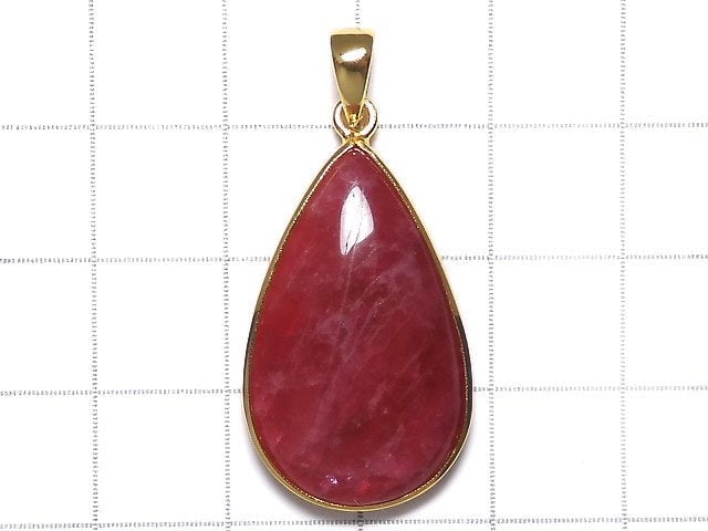 [Video][One of a kind] Rhodonite AAA Pendant 18KGP NO.26