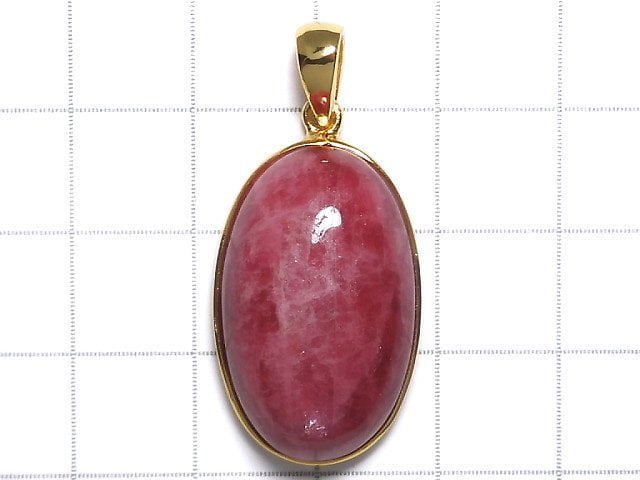 [Video][One of a kind] Rhodonite AAA Pendant 18KGP NO.29