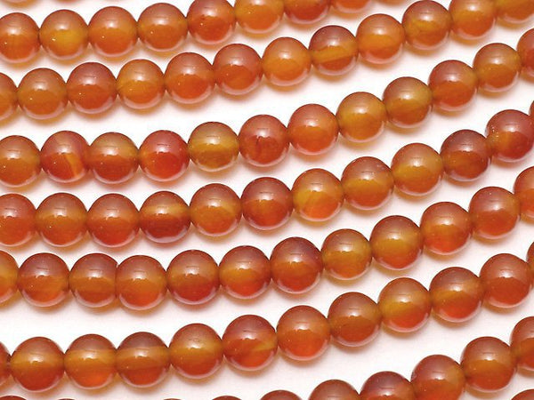 Carnelian AAA Round 4mm 1strand beads (aprx.14inch/35cm)