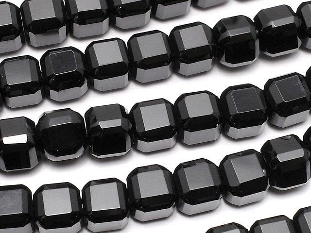 [Video] High Quality! Onyx Cube Shape 6.5x6.5x6.5mm half or 1strand beads (aprx.14inch/34cm)