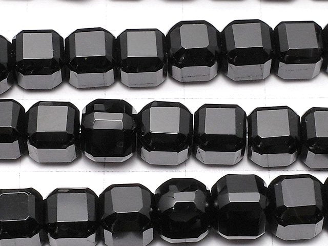 [Video] High Quality! Onyx Cube Shape 6.5x6.5x6.5mm half or 1strand beads (aprx.14inch/34cm)