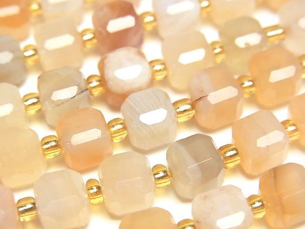 [Video]High Quality! Botswana Agate Cube Shape 6.5x6.5x6.5mm half or 1strand beads (aprx.14inch/34cm)