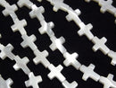 [Video] Mother of Pearl MOP White Cross 11x9mm 1strand beads (aprx.15inch/36cm)