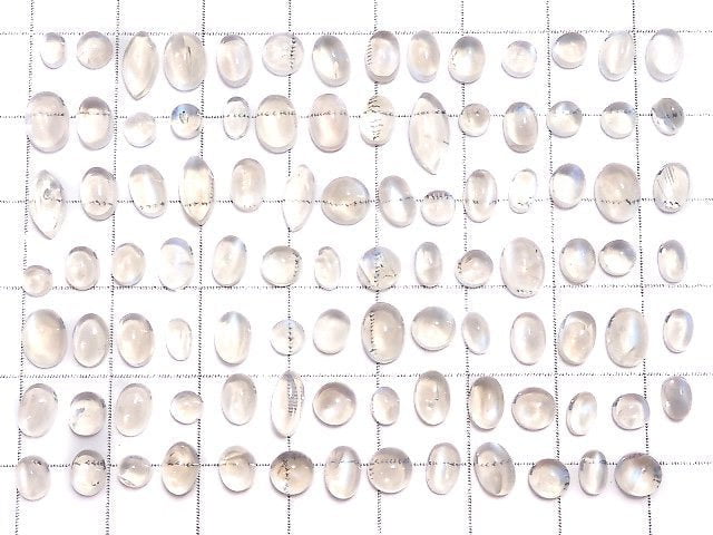 [Video][One of a kind] Ceylon Moonstone Cabochon 97pcs Set NO.2