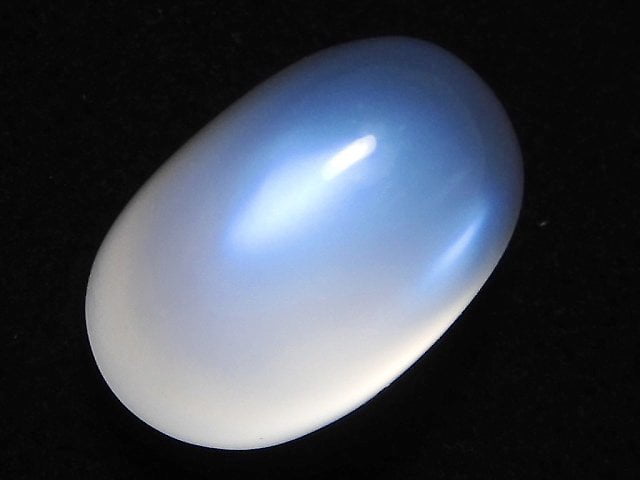 [Video][One of a kind] High Quality Sri Lankan Royal Blue Moonstone AAA Cabochon 1pc NO.61