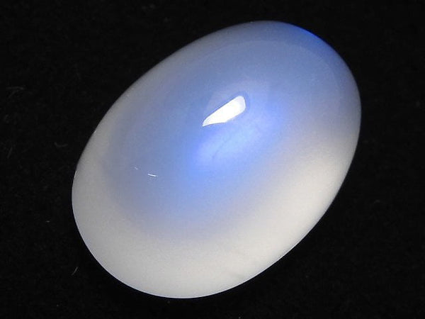 [Video][One of a kind] High Quality Sri Lankan Royal Blue Moonstone AAA Cabochon 1pc NO.65