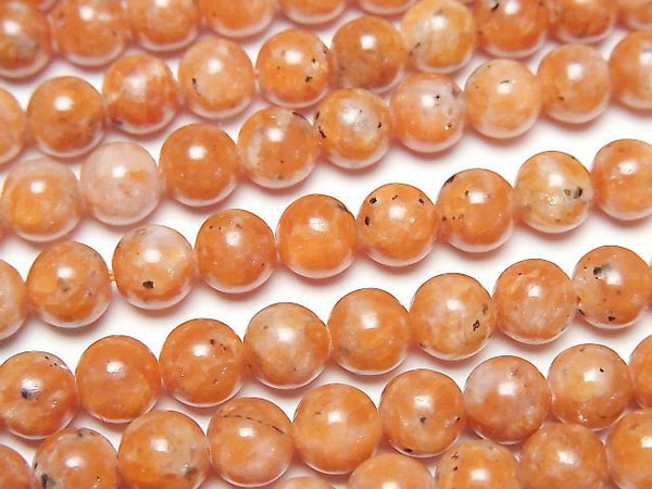 [Video] Orange Calcite AA Round 6mm 1strand beads (aprx.15inch/37cm)