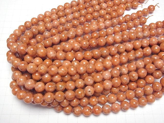 [Video] Orange Calcite AA Round 10mm half or 1strand beads (aprx.15inch/37cm)