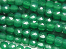 High Quality! Green Onyx AAA Cube Shape 4x4x4mm 1strand beads (aprx.15inch/36cm)