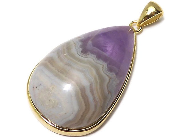 [Video][One of a kind] Amethyst Pendant 18KGP NO.2