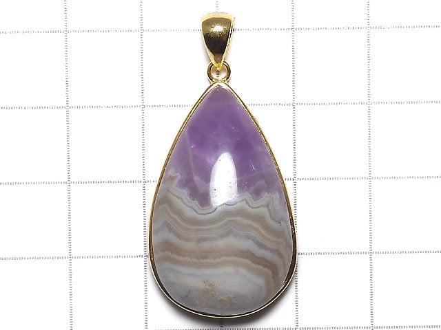 [Video][One of a kind] Amethyst Pendant 18KGP NO.2