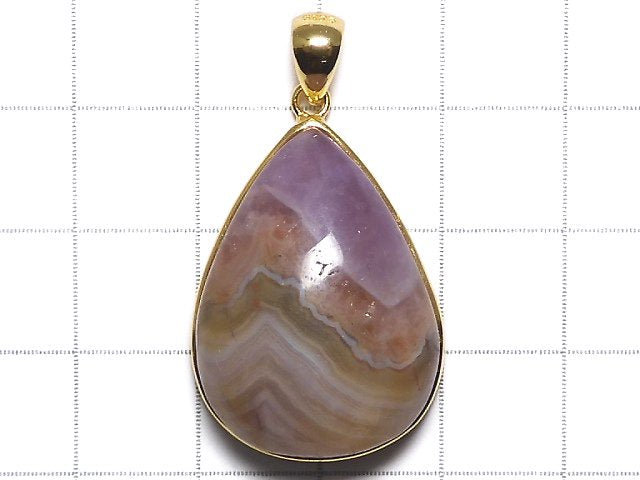 [Video][One of a kind] Amethyst Pendant 18KGP NO.3