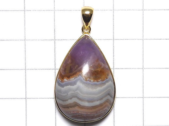 [Video][One of a kind] Amethyst Pendant 18KGP NO.7