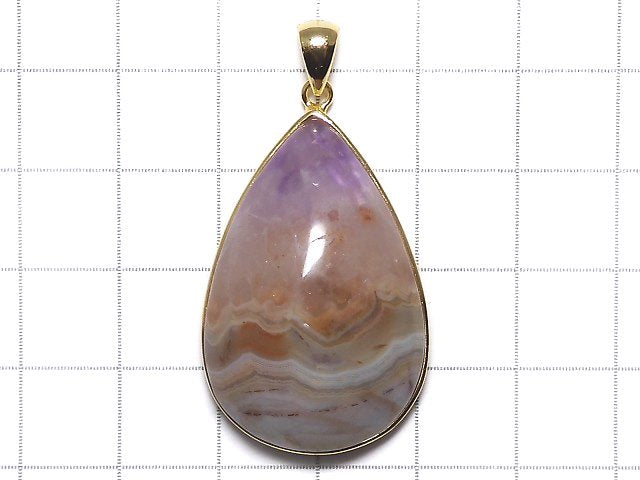 [Video][One of a kind] Amethyst Pendant 18KGP NO.9