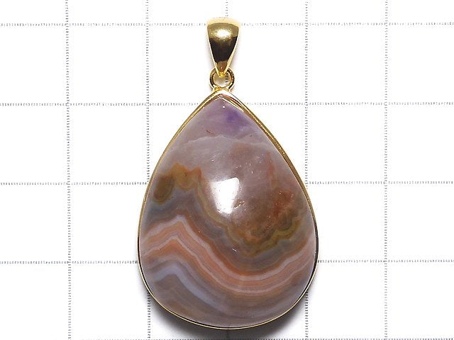 [Video][One of a kind] Amethyst Pendant 18KGP NO.10