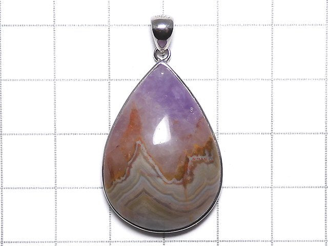 [Video][One of a kind] Amethyst Agate Pendant Silver925 NO.11