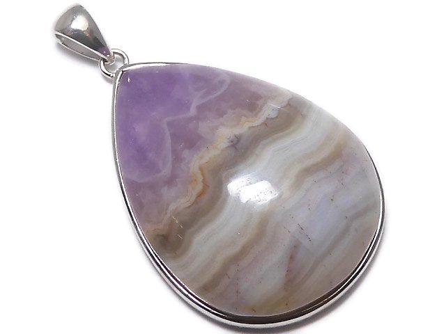 [Video][One of a kind] Amethyst Agate Pendant Silver925 NO.15