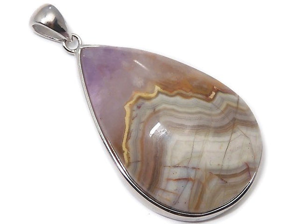 [Video][One of a kind] Amethyst Agate Pendant Silver925 NO.20