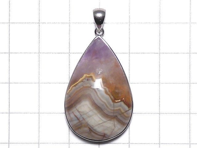 [Video][One of a kind] Amethyst Agate Pendant Silver925 NO.20