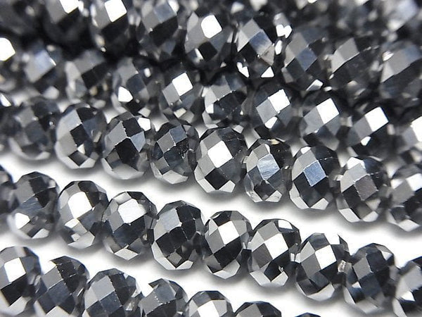 [Video]Terahertz Faceted Button Roundel 6x6x4mm 1strand beads (aprx.15inch/37cm)