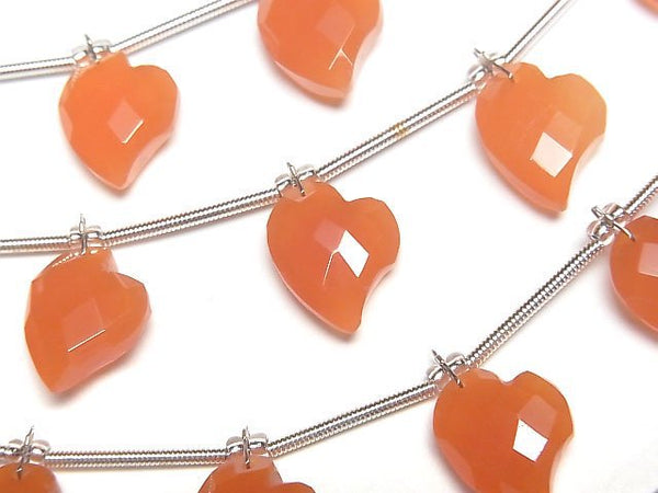 [Video]Carnelian AAA- Heart cut 13x10mm half or 1strand (6pcs)