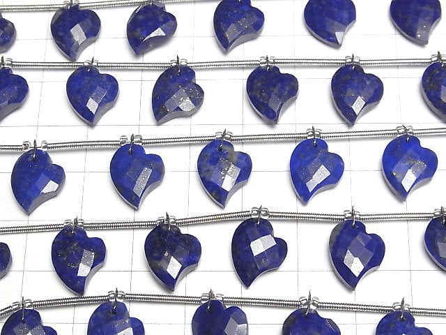 [Video] Lapislazuli AA++ Heart cut 13x10mm half or 1strand (6pcs)