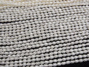 [Video] Fresh Water Pearl AA Wrinkle Rice 4x3x3mm White 1strand beads (aprx.13inch/33cm)