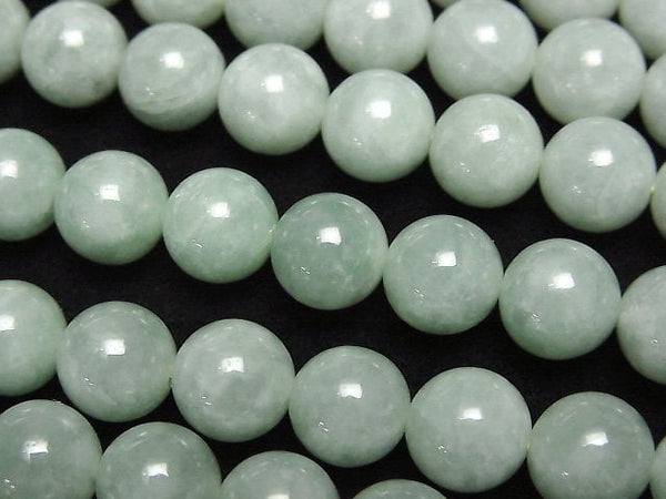 [Video] Burmese Jadeite AAA Round 8mm 1/4-1strand beads (aprx.15inch/38cm)