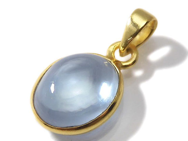 [Video][One of a kind] High Quality Sky Blue Topaz AAA Pendant 18KGP NO.117