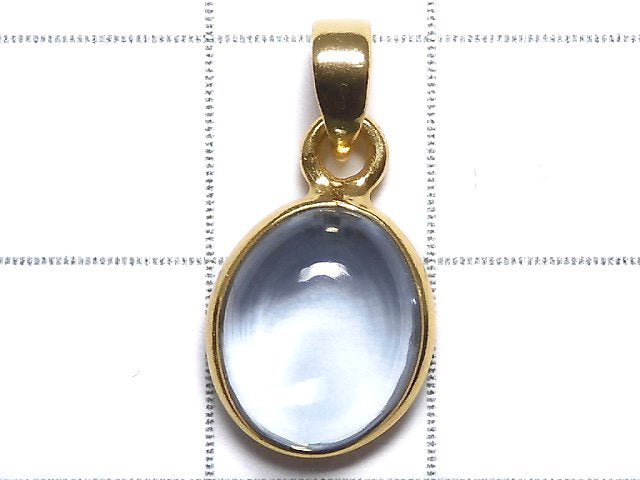 [Video][One of a kind] High Quality Sky Blue Topaz AAA Pendant 18KGP NO.117