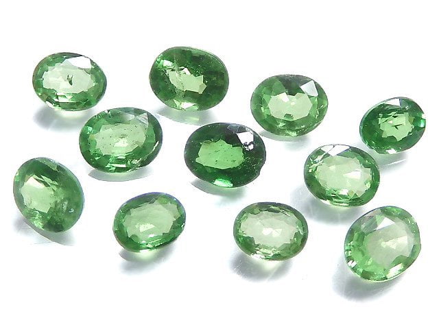 [Video][One of a kind] High Quality Tsavorite Garnet AAA- Loose stone Faceted 11pcs Set NO.4