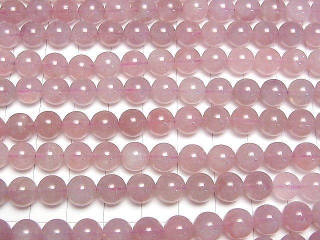 [Video] Madagascar Deep Rose Quartz AAA- Round 8mm half or 1strand beads (aprx.15inch/38cm)