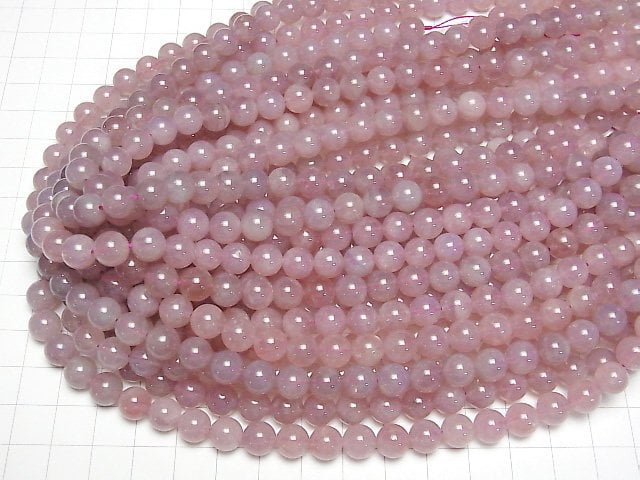 [Video] Madagascar Deep Rose Quartz AAA- Round 8mm half or 1strand beads (aprx.15inch/38cm)