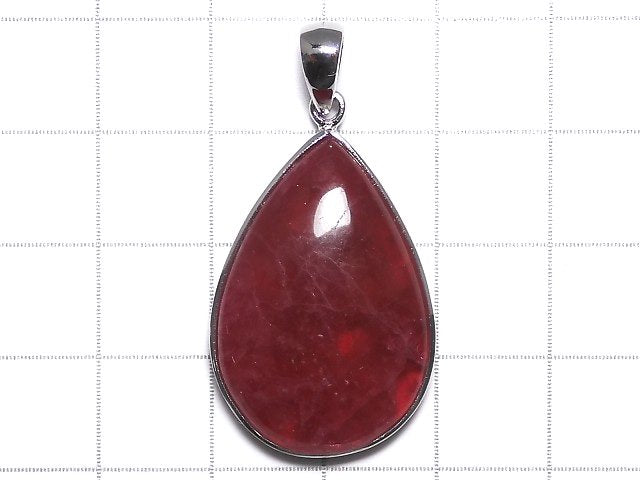 [Video][One of a kind] Rhodonite AAA Pendant Silver925 NO.32