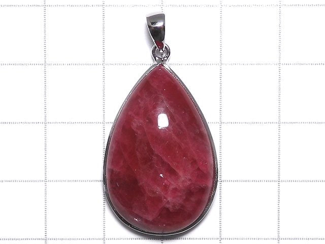 [Video][One of a kind] Rhodonite AAA Pendant Silver925 NO.35