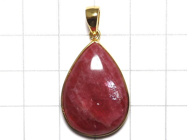 [Video][One of a kind] Rhodonite AAA Pendant 18KGP NO.36