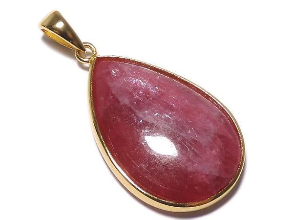 [Video][One of a kind] Rhodonite AAA Pendant 18KGP NO.37