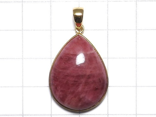 [Video][One of a kind] Rhodonite AAA Pendant 18KGP NO.40